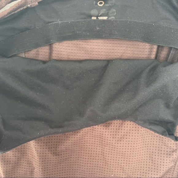 LOLE Womens Brown perforated Athletic Spaghetti strap tank top size: Small - Picture 6 of 10